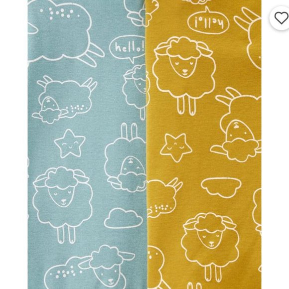 Carter's 4-Pack Sheep Original Bodysuits - Picture 4 of 8